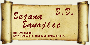 Dejana Danojlić vizit kartica